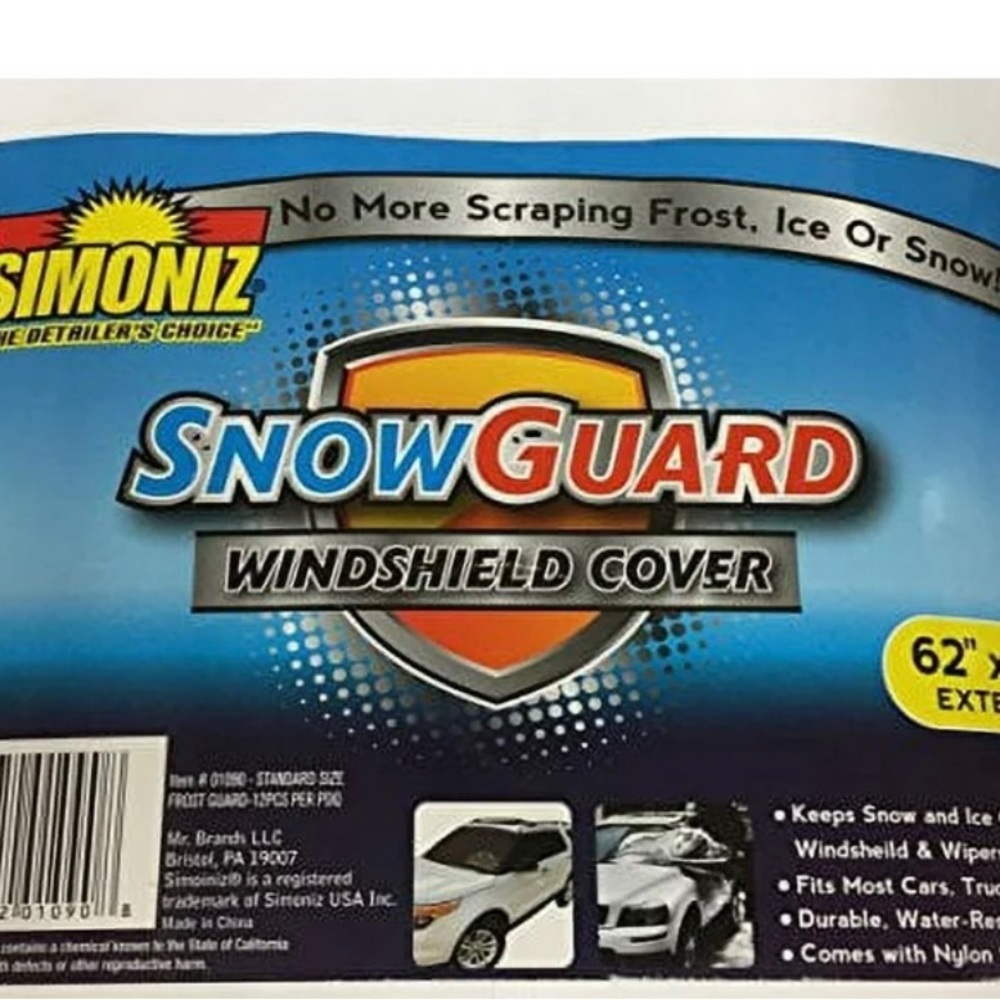 Simoniz Snowguard Windshield Cover 62”x39” New